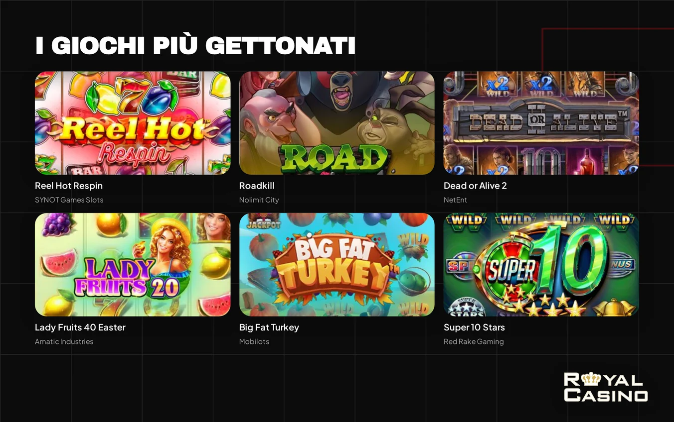 Sfoglia sei slot lobby.
